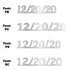 Custom-Fetti Date - 12/20/24 or 12/20/25  Silver