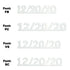 Custom-Fetti Date - 12/20/24 or 12/20/25  White