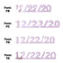 Custom-Fetti Date - 12/22/24 or 12/22/25  Pink