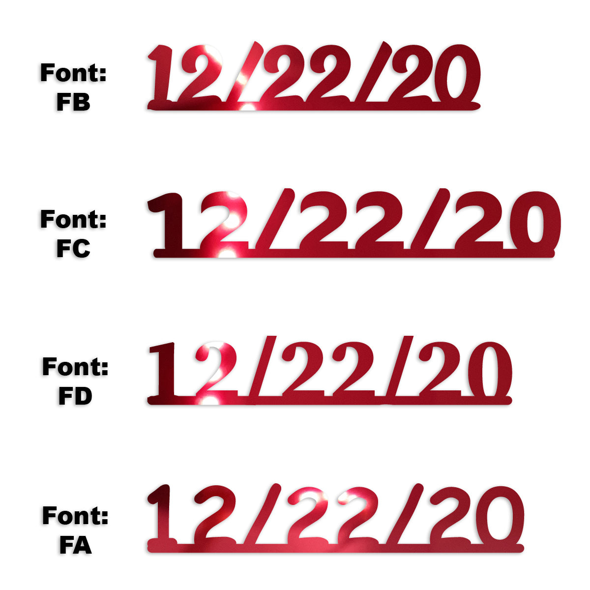 Custom-Fetti Date - 12/22/24 or 12/22/25  Red
