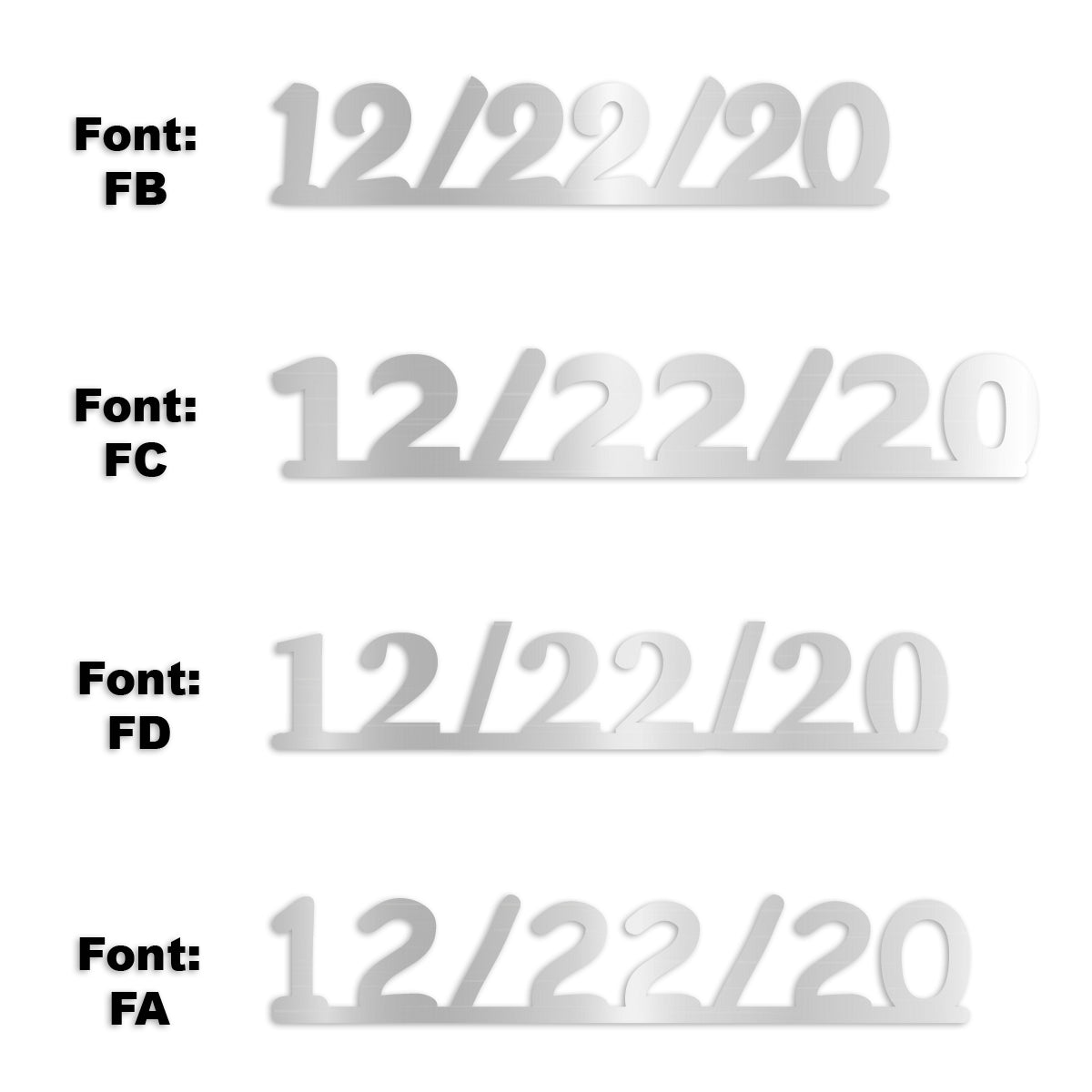 Custom-Fetti Date - 12/22/24 or 12/22/25  Silver