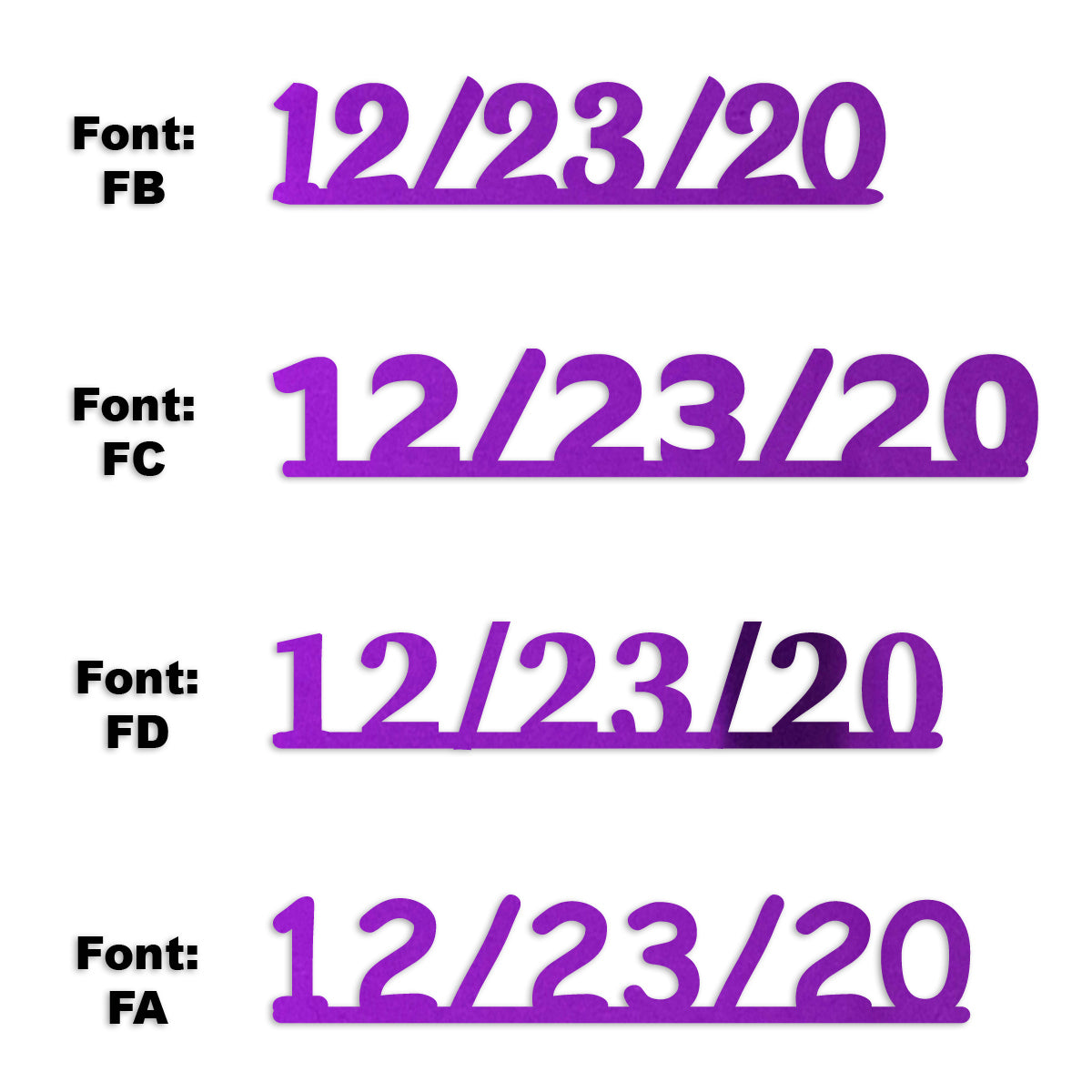 Custom-Fetti Date - 12/23/24 or 12/23/25  Purple
