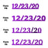 Custom-Fetti Date - 12/23/24 or 12/23/25  Purple