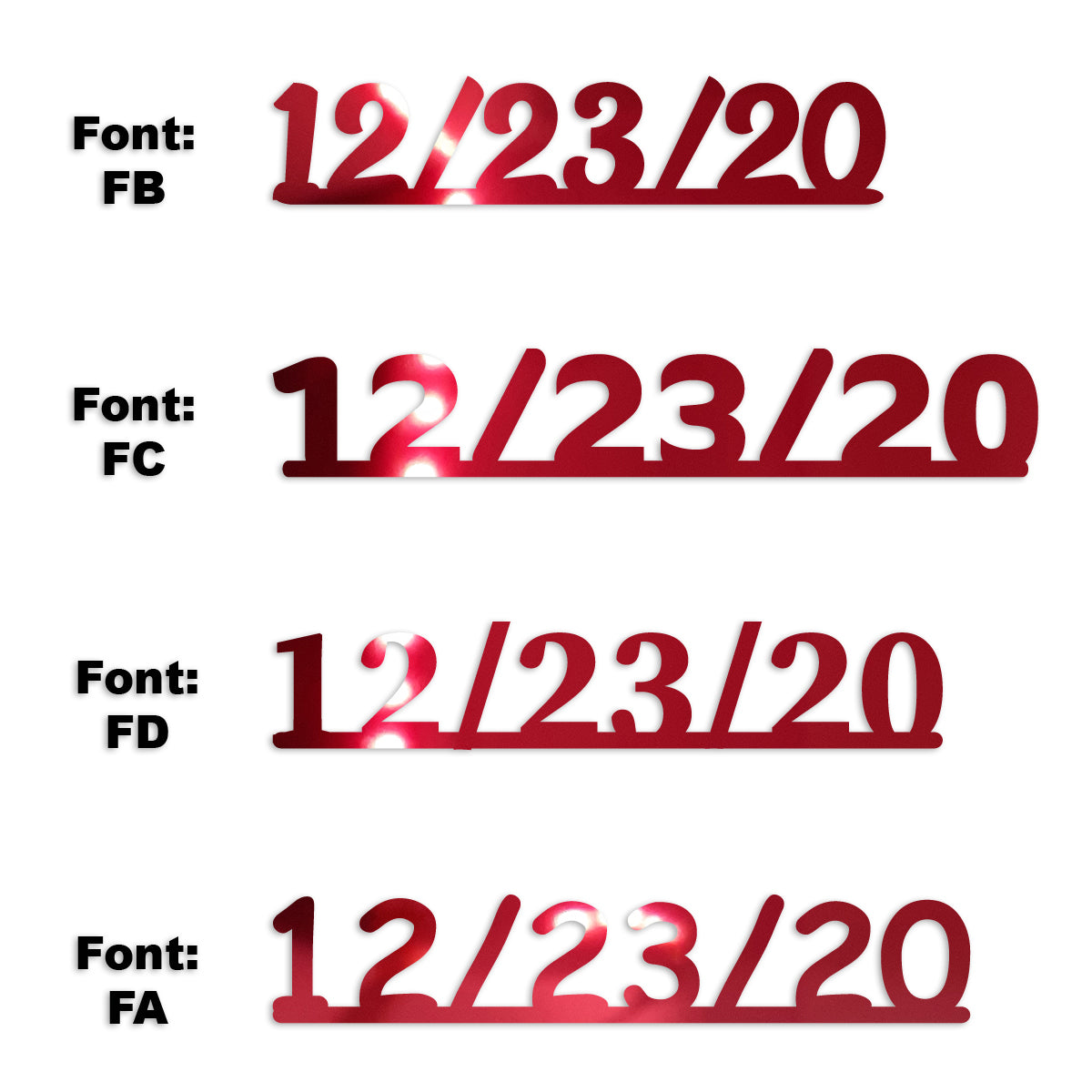 Custom-Fetti Date - 12/23/24 or 12/23/25  Red