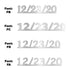 Custom-Fetti Date - 12/23/24 or 12/23/25  Silver