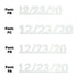 Custom-Fetti Date - 12/23/24 or 12/23/25  White