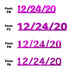 Custom-Fetti Date - 12/24/24 or 12/24/25  Fuchsia