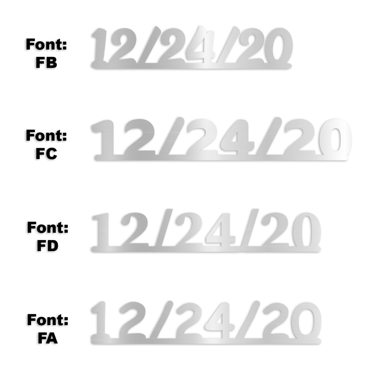 Custom-Fetti Date - 12/24/24 or 12/24/25  Silver
