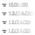 Custom-Fetti Date - 12/24/24 or 12/24/25  Silver