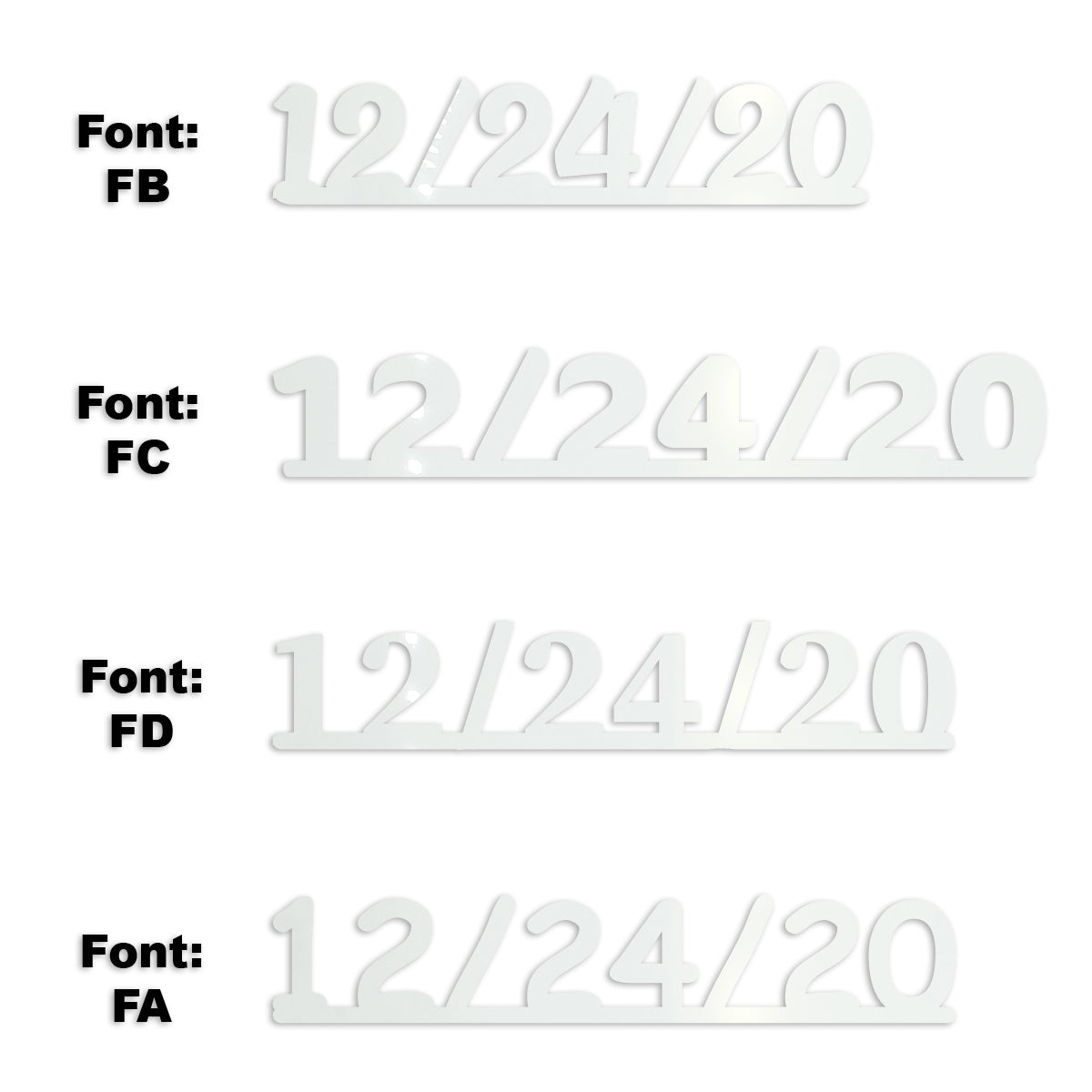 Custom-Fetti Date - 12/24/24 or 12/24/25  White