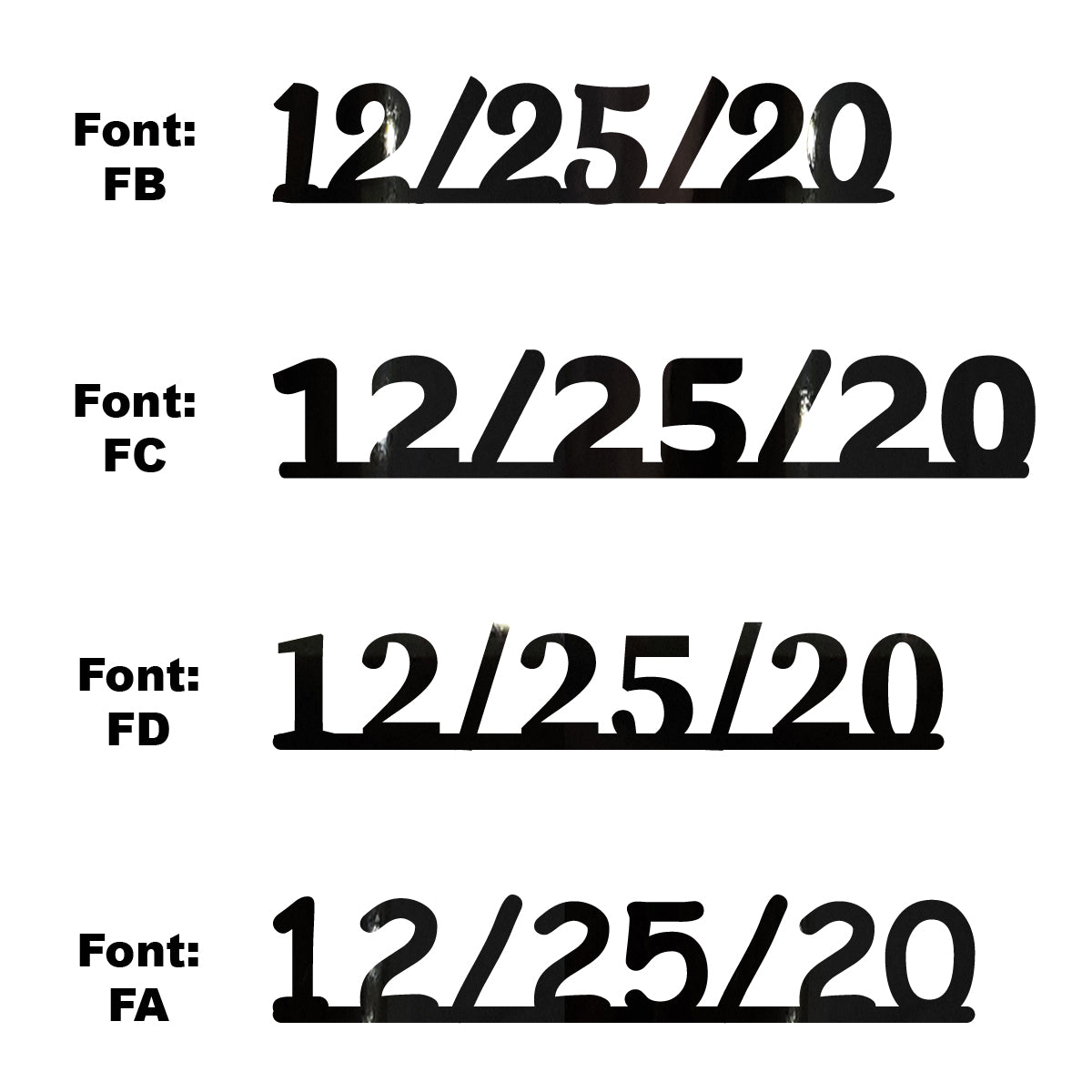 Custom-Fetti Date - 12/25/24 or 12/25/25  Black