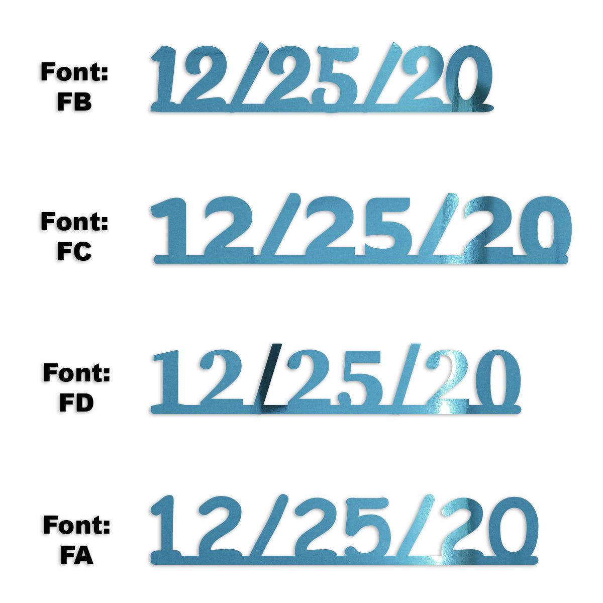 Custom-Fetti Date - 12/25/24 or 12/25/25  Blue Sky