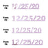 Custom-Fetti Date - 12/25/24 or 12/25/25  Pink