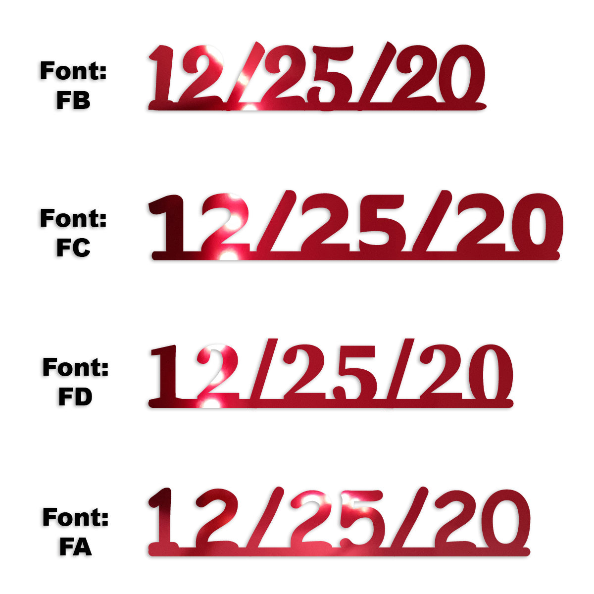 Custom-Fetti Date - 12/25/24 or 12/25/25  Red