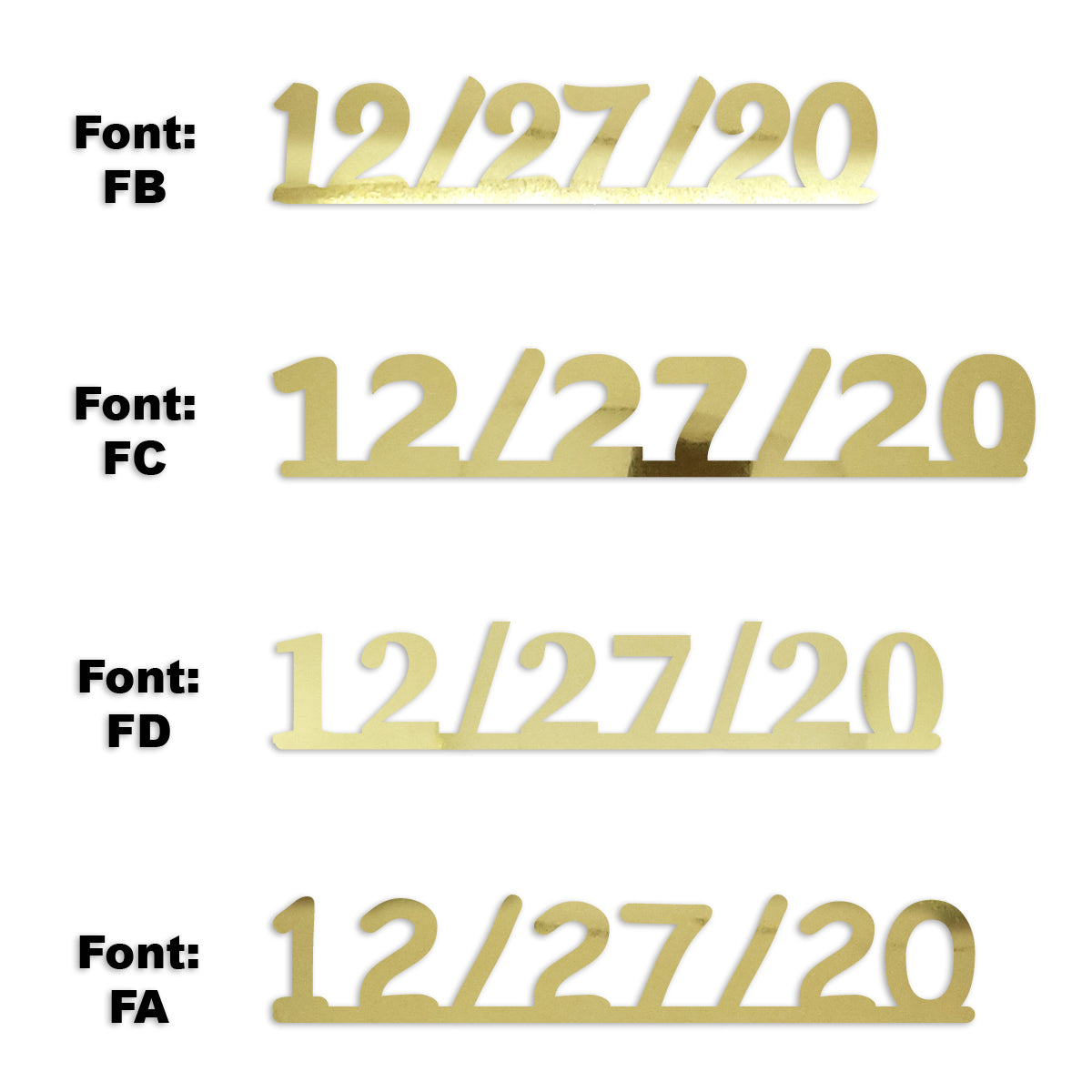 Custom-Fetti Date - 12/27/24 or 12/27/25  Gold