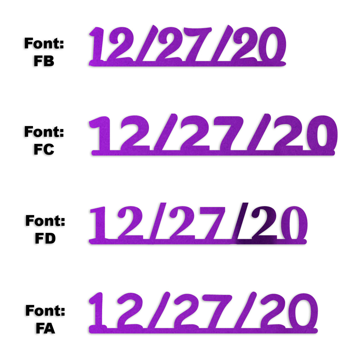 Custom-Fetti Date - 12/27/24 or 12/27/25  Purple