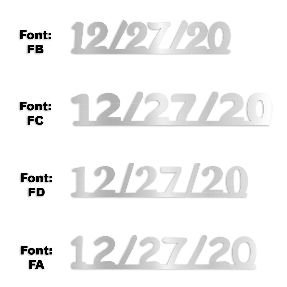 Custom-Fetti Date - 12/27/24 or 12/27/25  Silver