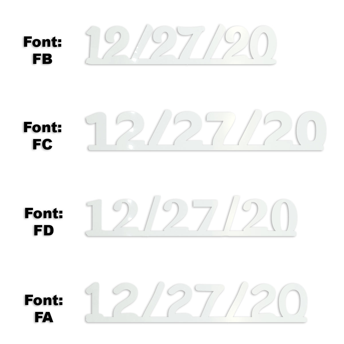 Custom-Fetti Date - 12/27/24 or 12/27/25  White