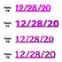 Custom-Fetti Date - 12/28/24 or 12/28/25  Fuchsia