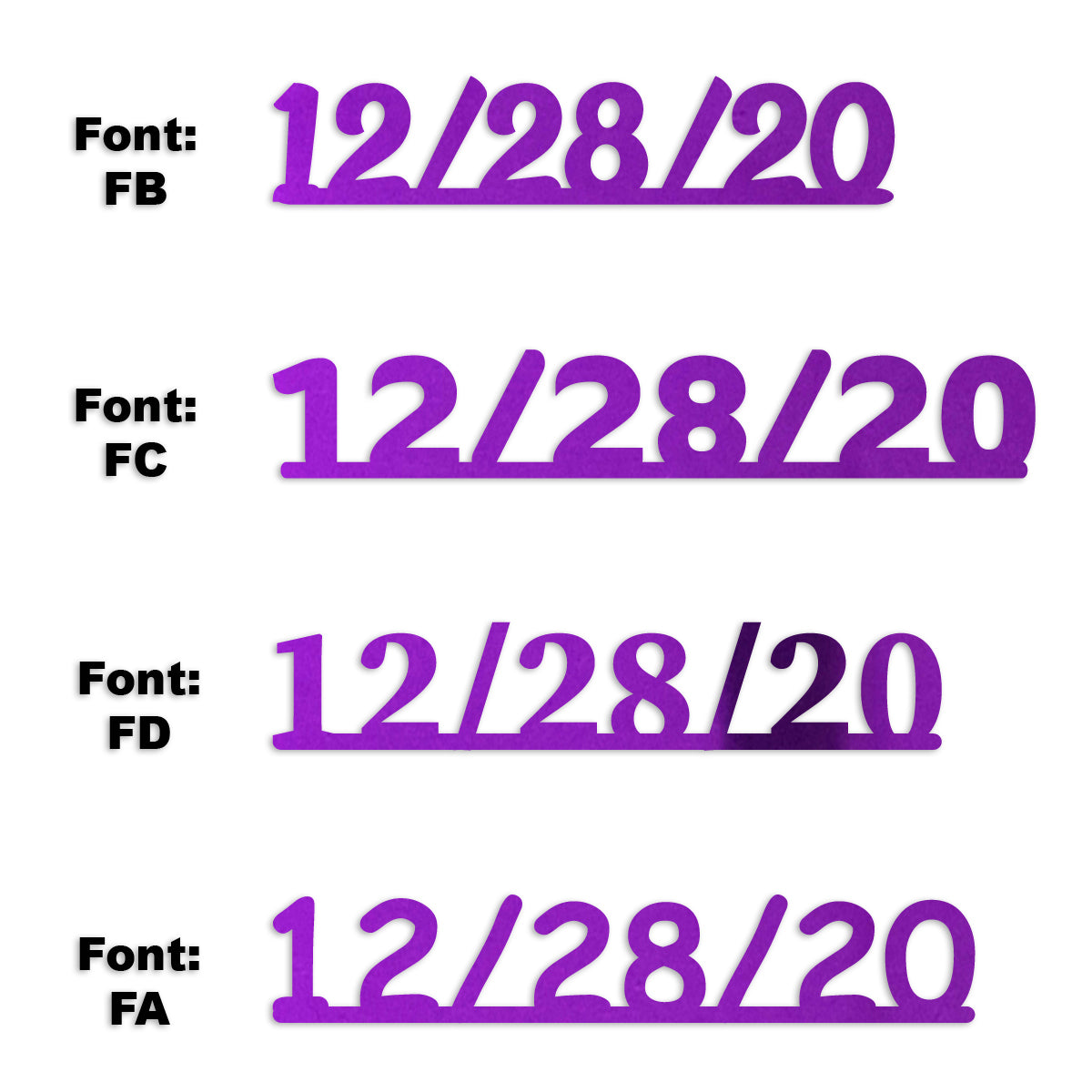 Custom-Fetti Date - 12/28/24 or 12/28/25  Purple