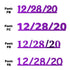 Custom-Fetti Date - 12/28/24 or 12/28/25  Purple
