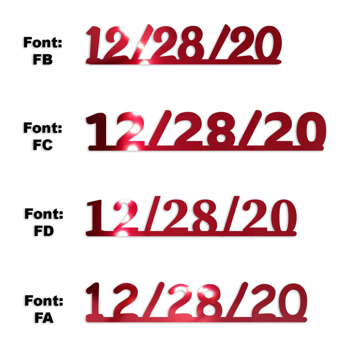 Custom-Fetti Date - 12/28/24 or 12/28/25  Red