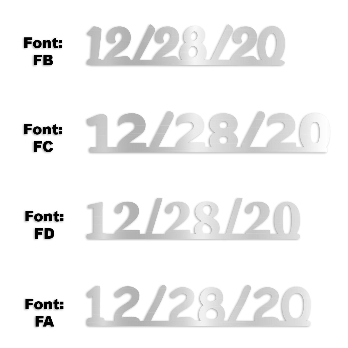 Custom-Fetti Date - 12/28/24 or 12/28/25  Silver