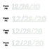 Custom-Fetti Date - 12/28/24 or 12/28/25  White