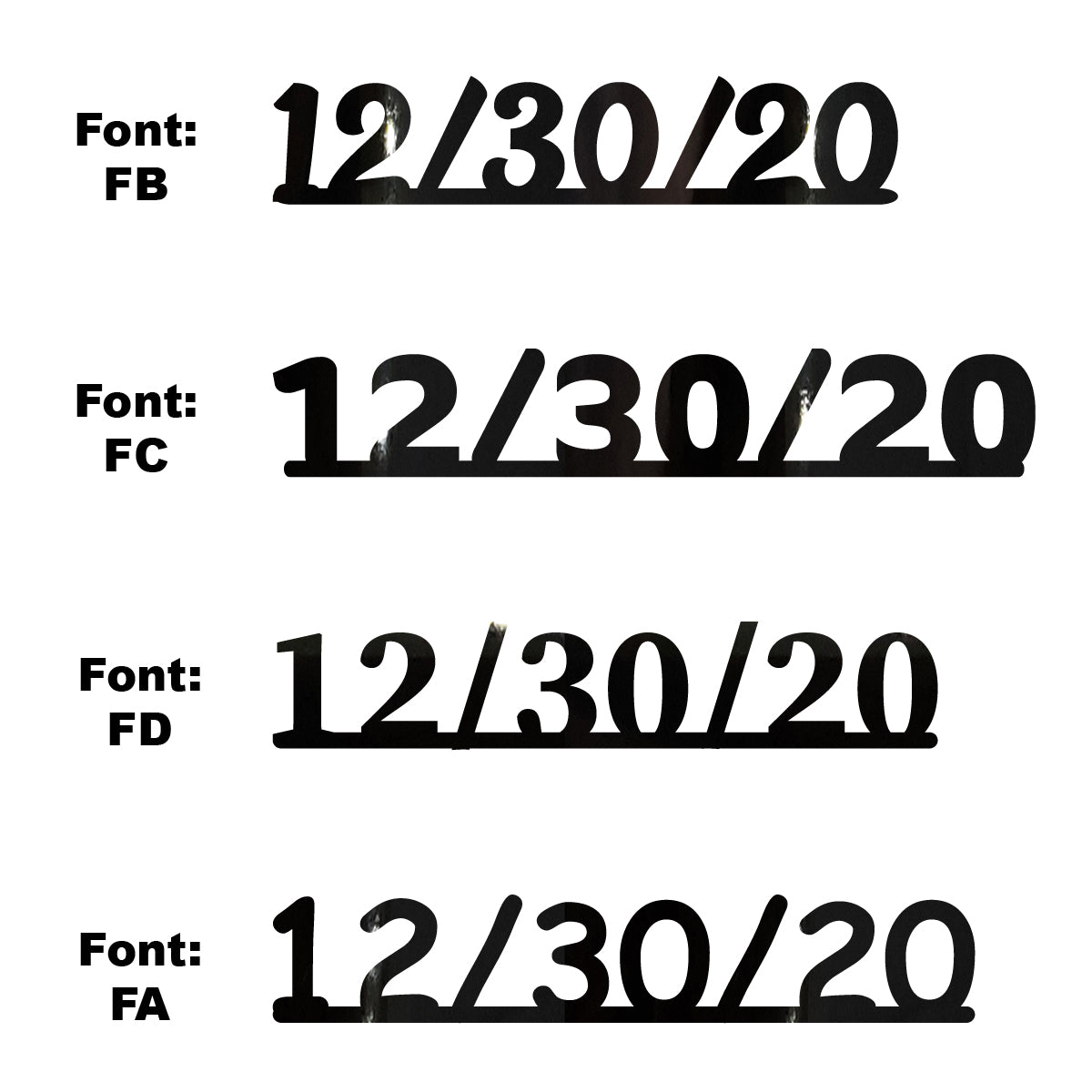 Custom-Fetti Date - 12/30/24 or 12/30/25  Black