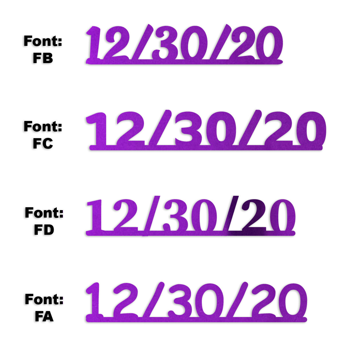 Custom-Fetti Date - 12/30/24 or 12/30/25  Purple