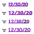 Custom-Fetti Date - 12/30/24 or 12/30/25  Purple