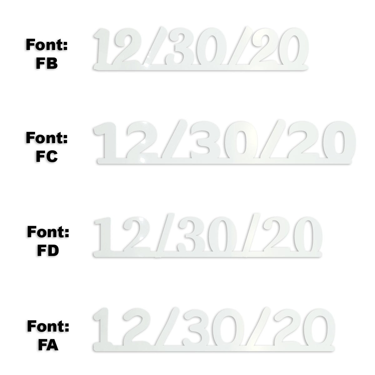 Custom-Fetti Date - 12/30/24 or 12/30/25  White