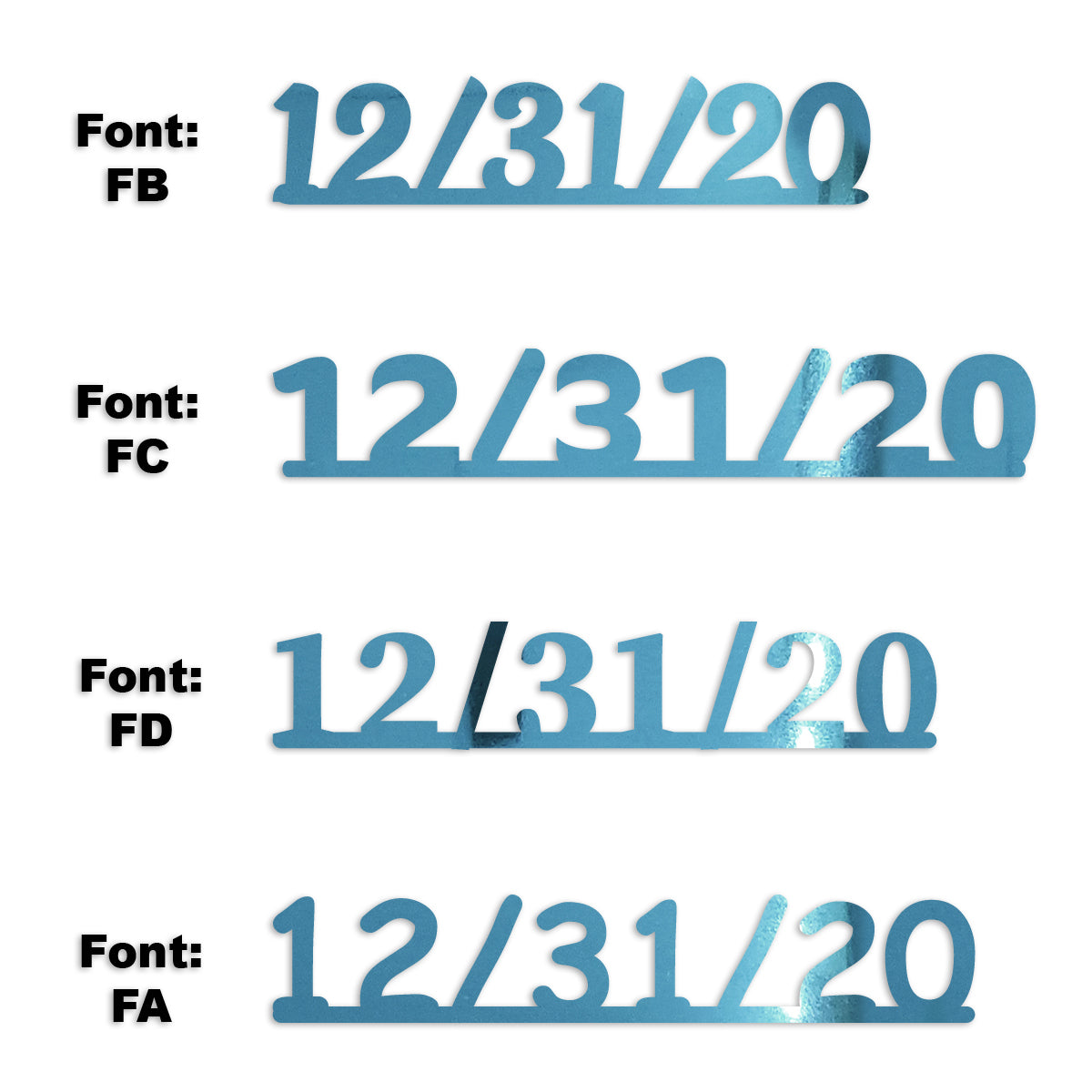 Custom-Fetti Date - 12/31/24 or 12/31/25  Blue Sky