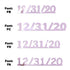 Custom-Fetti Date - 12/31/24 or 12/31/25  Pink