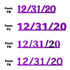 Custom-Fetti Date - 12/31/24 or 12/31/25  Purple