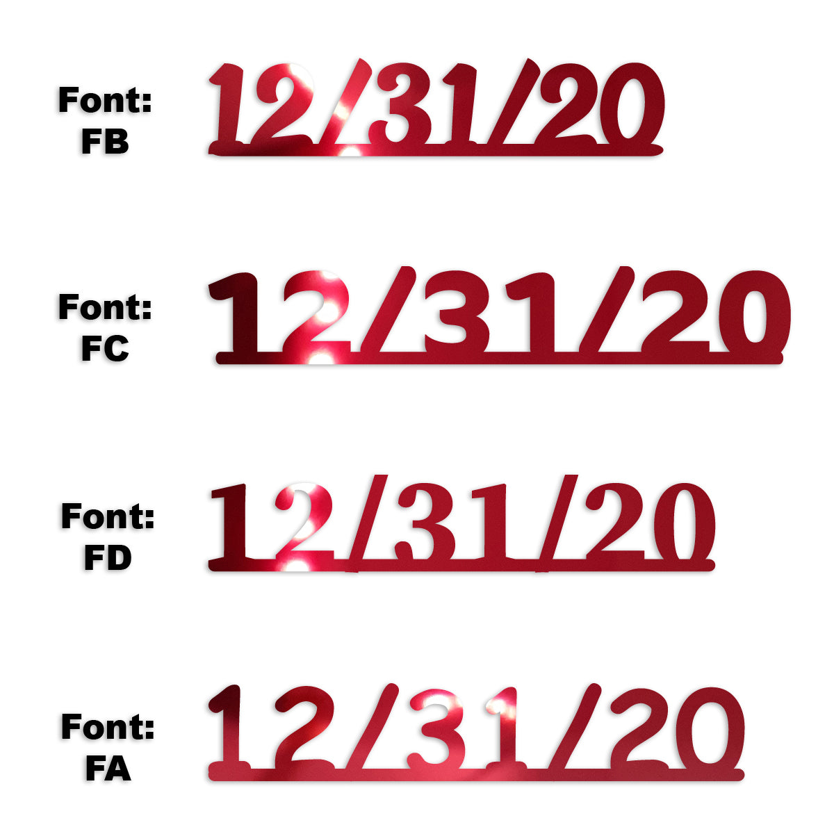 Custom-Fetti Date - 12/31/24 or 12/31/25  Red