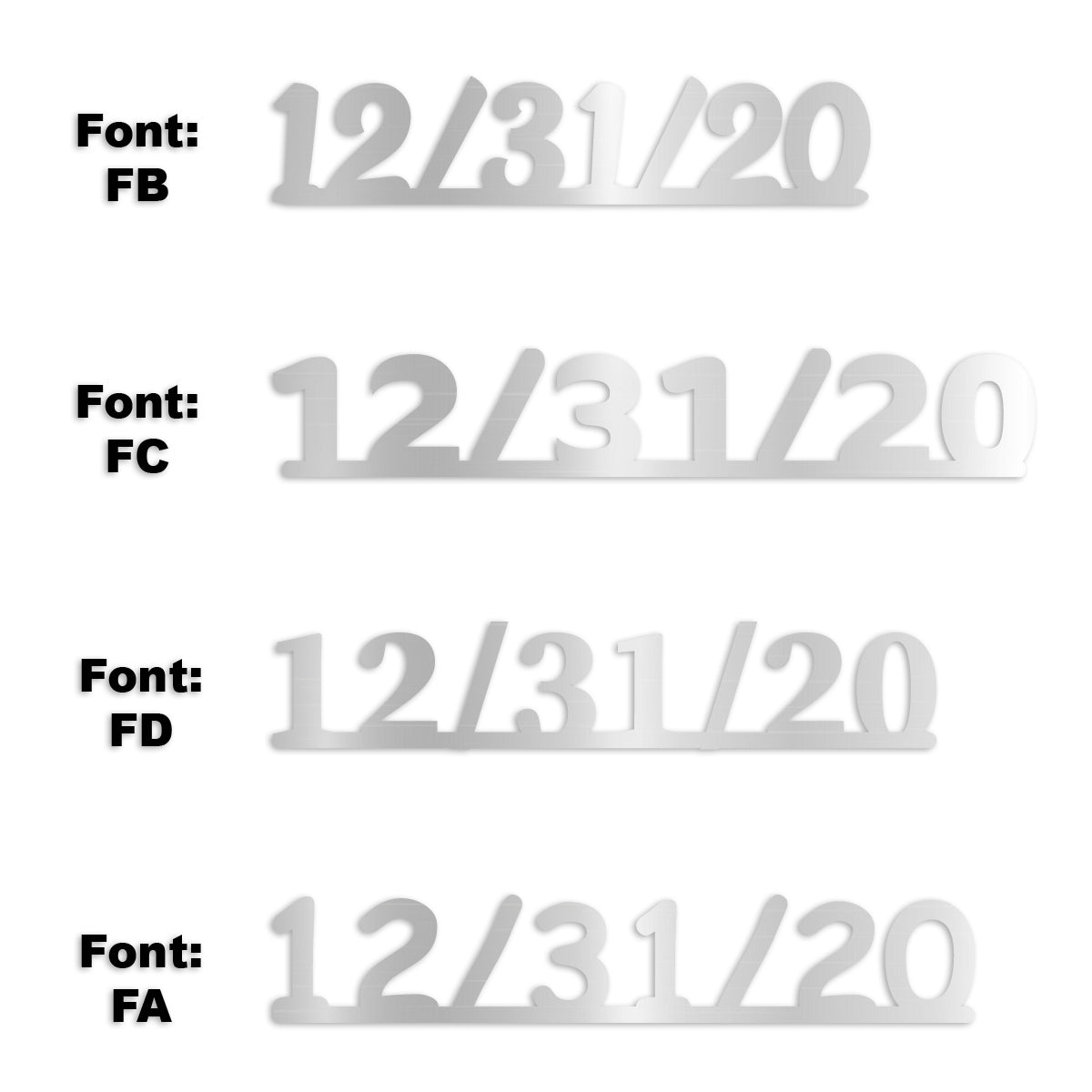 Custom-Fetti Date - 12/31/24 or 12/31/25  Silver