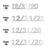 Custom-Fetti Date - 12/31/24 or 12/31/25  Silver