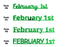 Custom-Fetti Date - FEBRUARY 1st Green