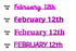 Custom-Fetti Date - FEBRUARY 12th Fuchsia