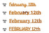 Custom-Fetti Date - FEBRUARY 12th Orange