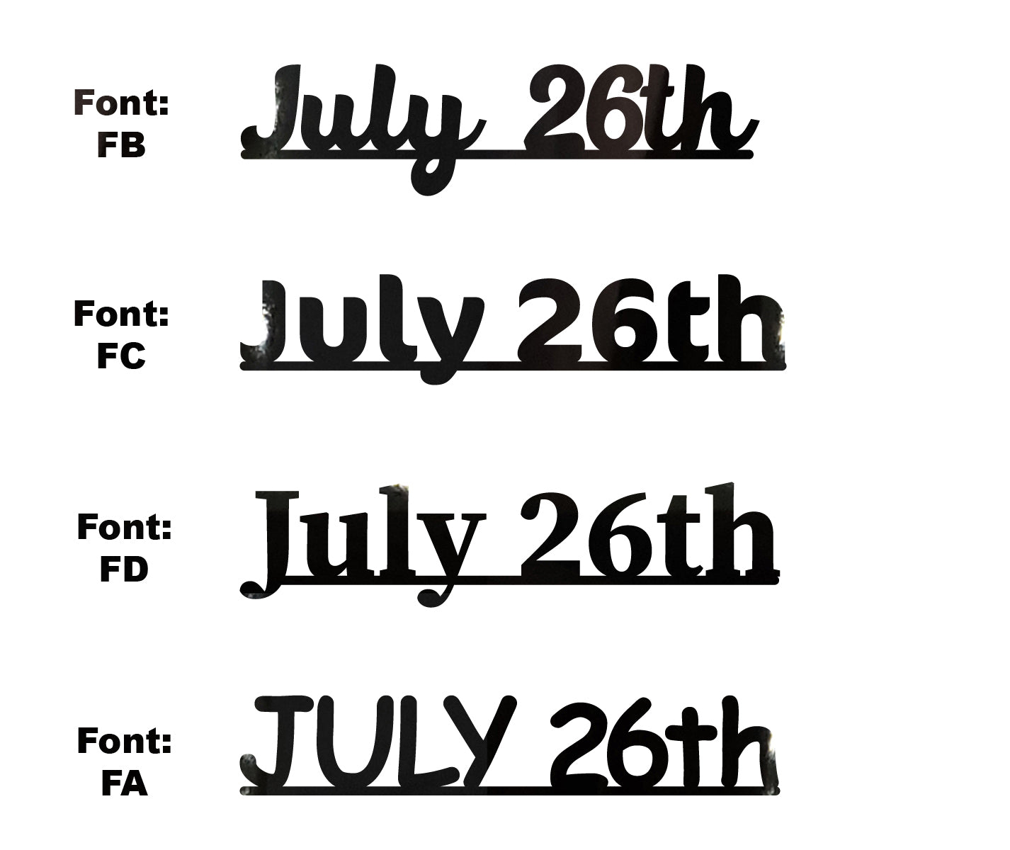 Custom-Fetti Date - JULY 26th Black