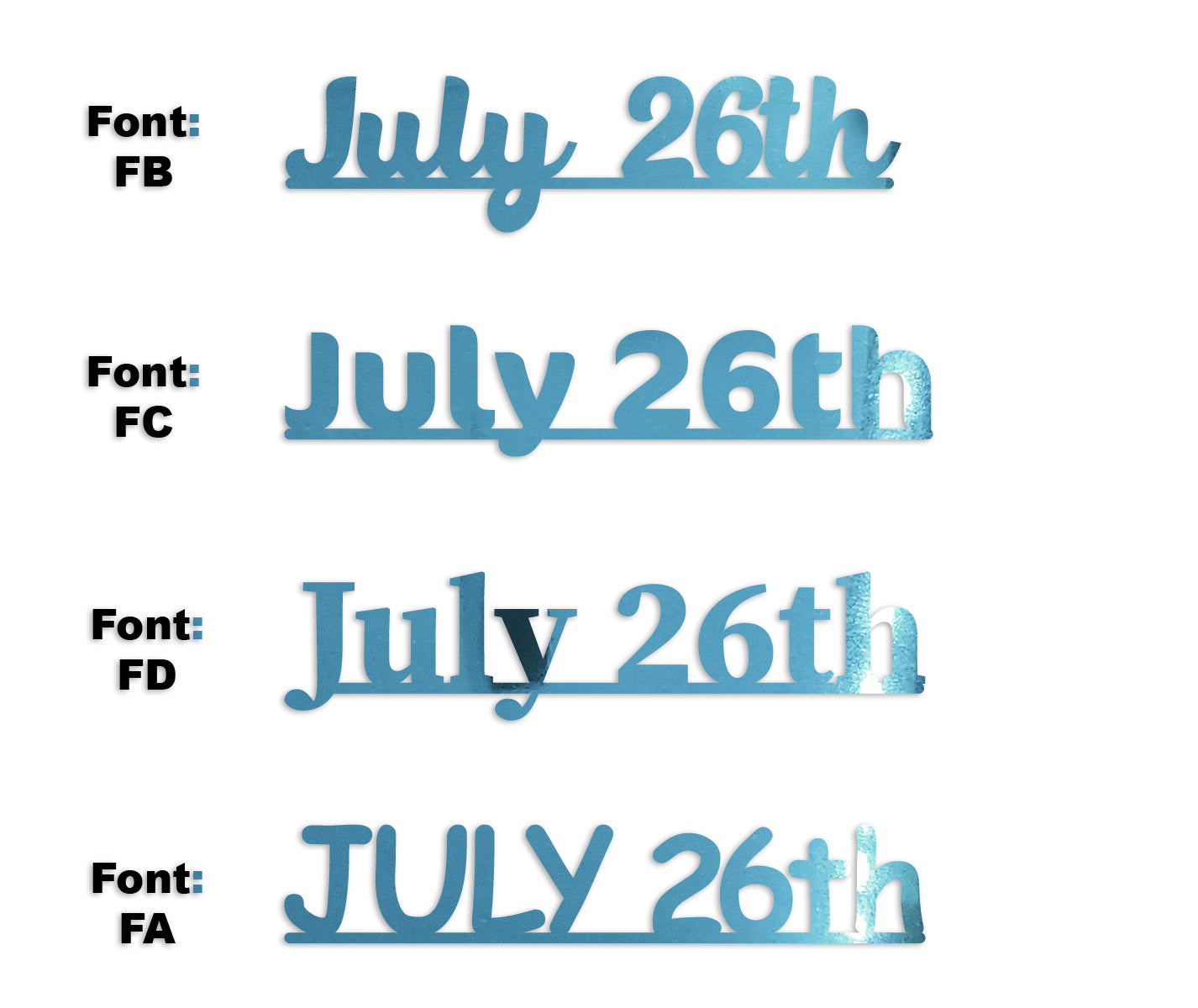 Custom-Fetti Date - JULY 26th Blue Sky