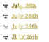 Custom-Fetti Date - JULY 26th Gold