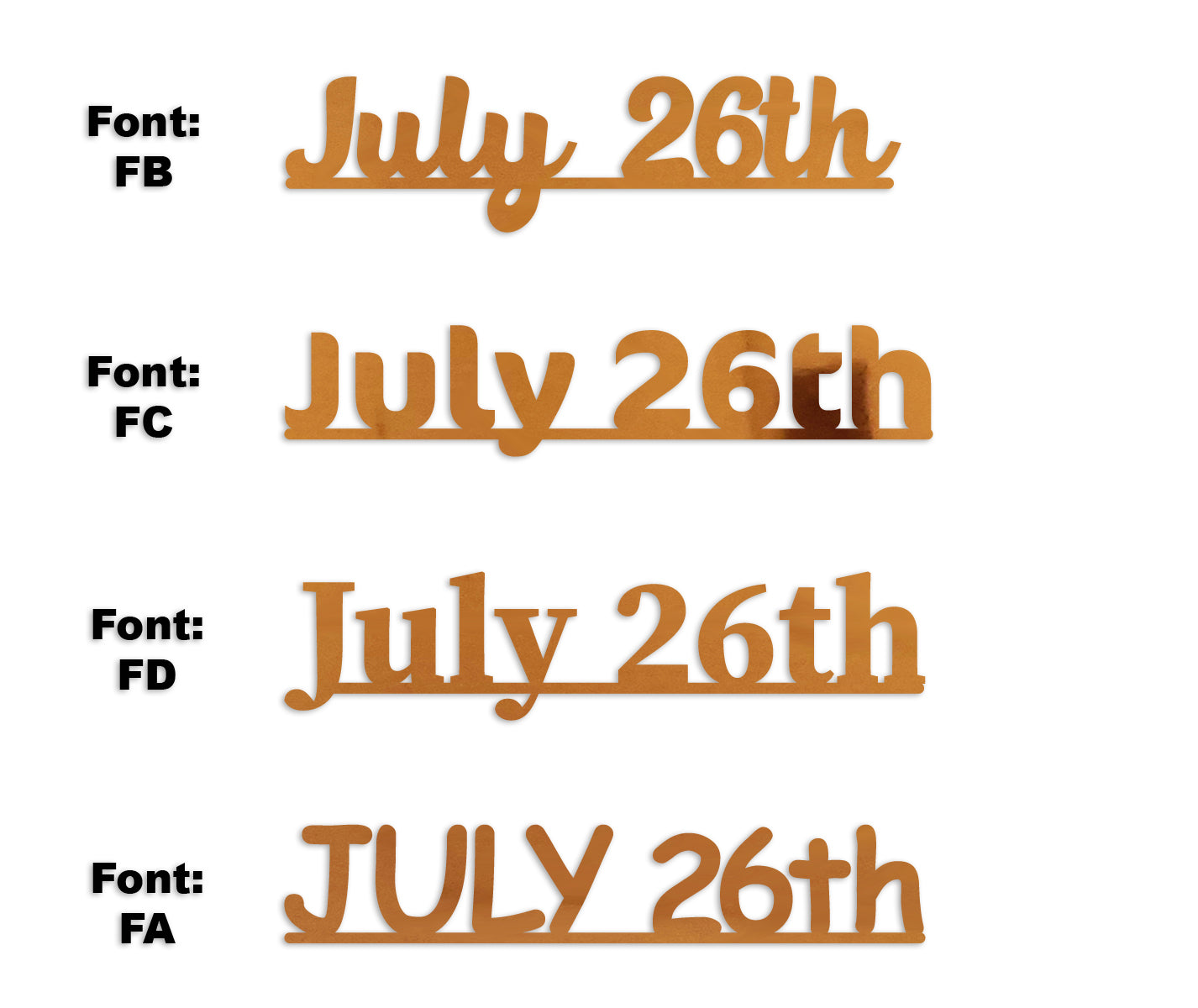 Custom-Fetti Date - JULY 26th Orange