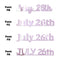 Custom-Fetti Date - JULY 26th Pink