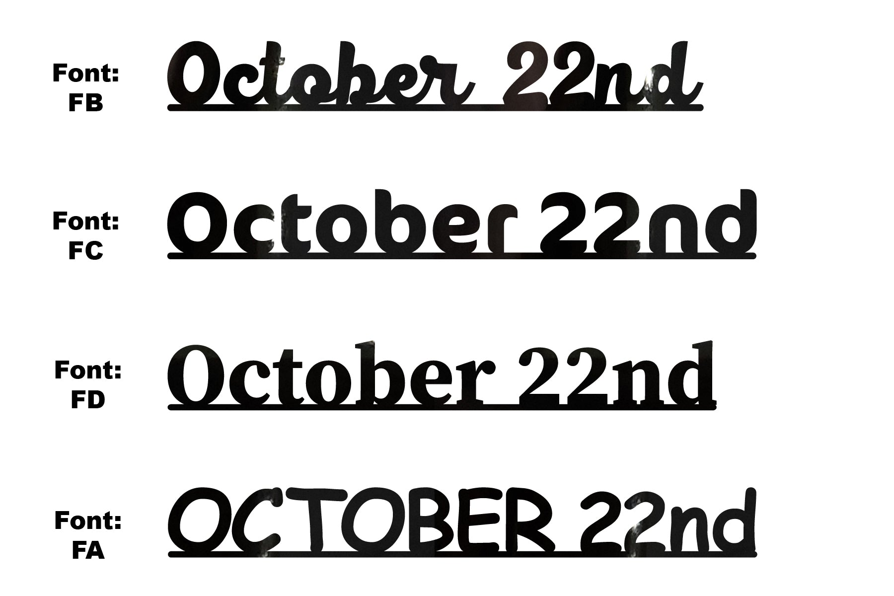 Custom-Fetti Date - OCTOBER 22nd Black