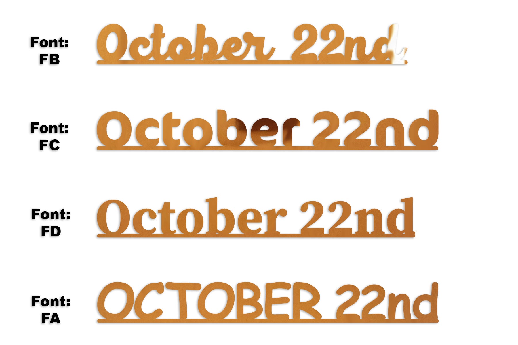 Custom-Fetti Date - OCTOBER 22nd Orange