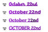 Custom-Fetti Date - OCTOBER 22nd Purple