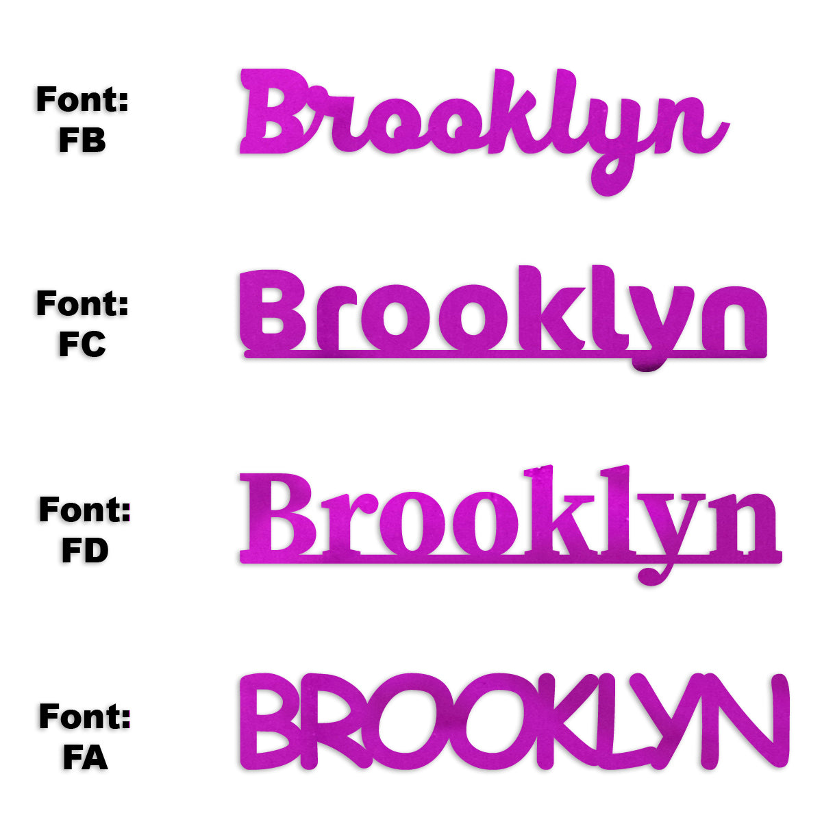 Custom-Fetti Girl - BROOKLYN Fuchsia